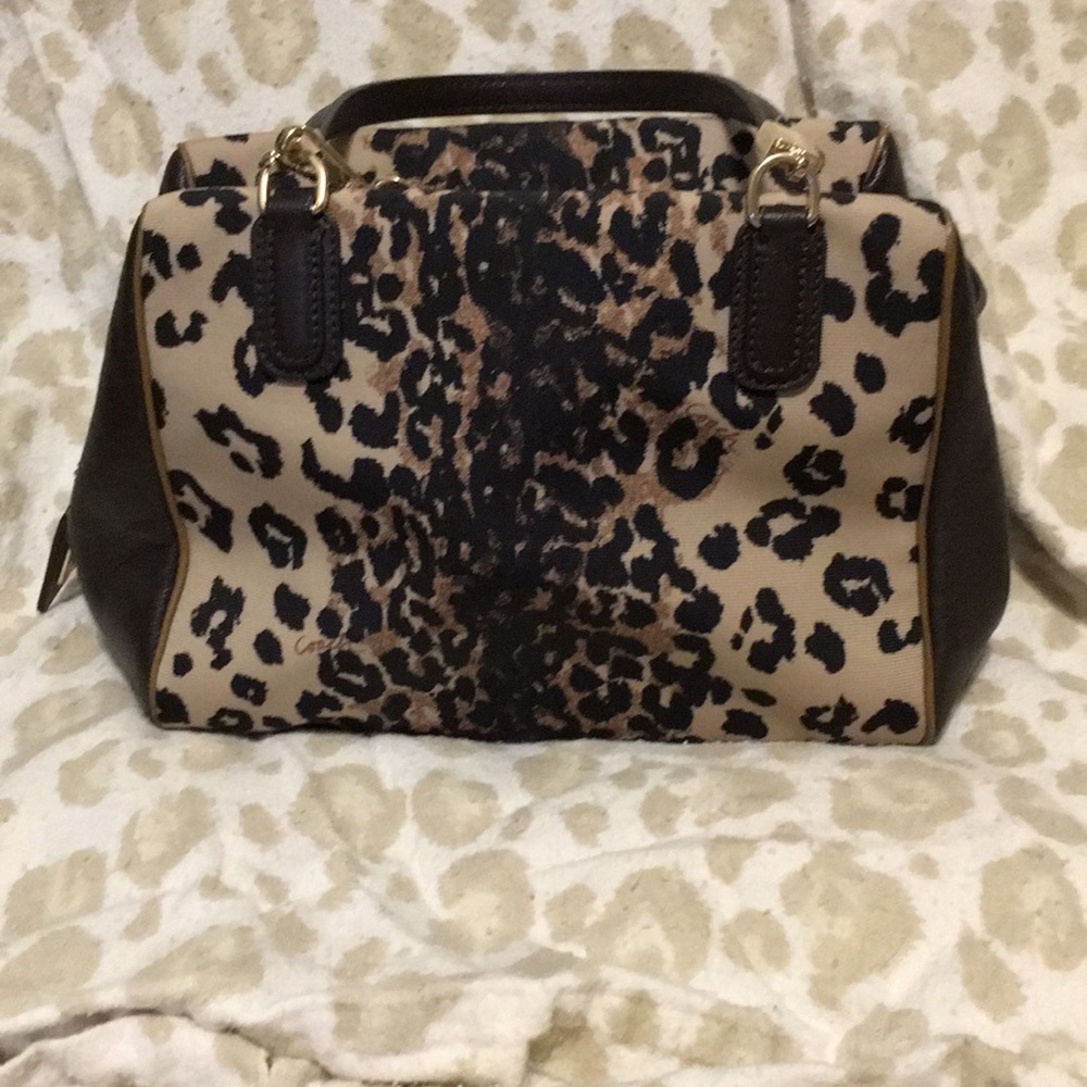 Leopard Coach crossbody